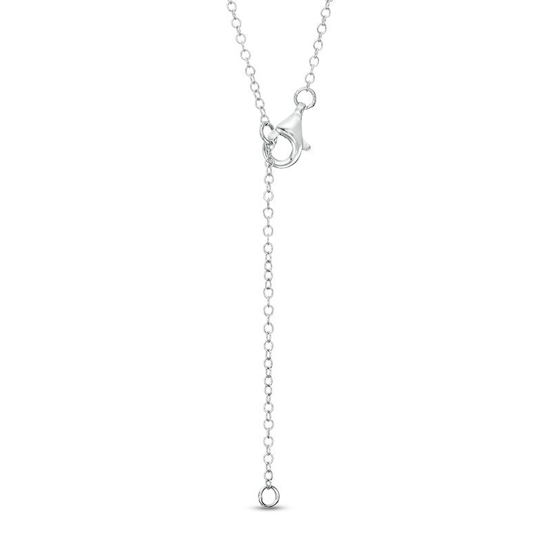 Main Image 3 of ZALES x SCAD Diamond Accent Solitaire Half-and-Half Circle Pendant in Sterling Silver and 10K Gold