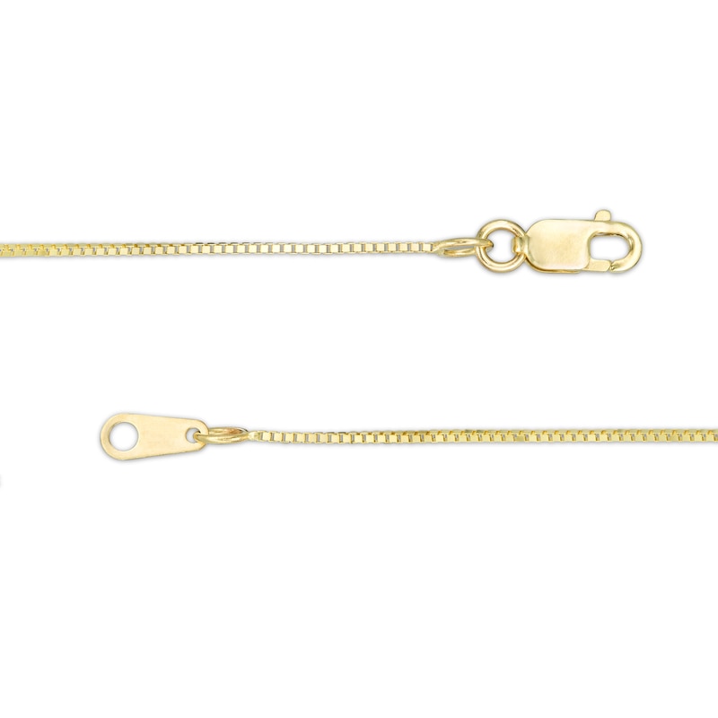 Main Image 3 of Made in Italy 0.7mm Box Chain Necklace in 10K Gold - 18"