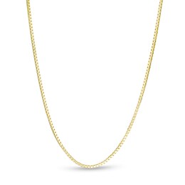 Made in Italy 0.7mm Box Chain Necklace in 10K Gold - 20&quot;