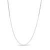 Thumbnail Image 1 of Made in Italy 0.7mm Box Chain Necklace in 10K White Gold - 20"