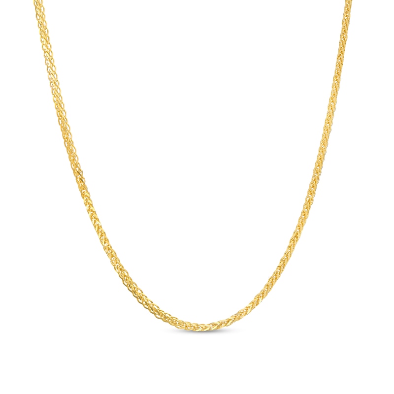 Made in Italy 0.85mm Wheat Chain Necklace in 10K Gold - 18"