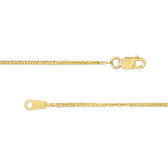 Made in Italy 0.85mm Wheat Chain Necklace in 10K Gold - 18"