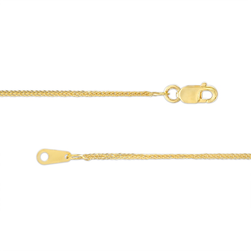 Main Image 3 of Made in Italy 0.85mm Wheat Chain Necklace in 10K Gold - 18"