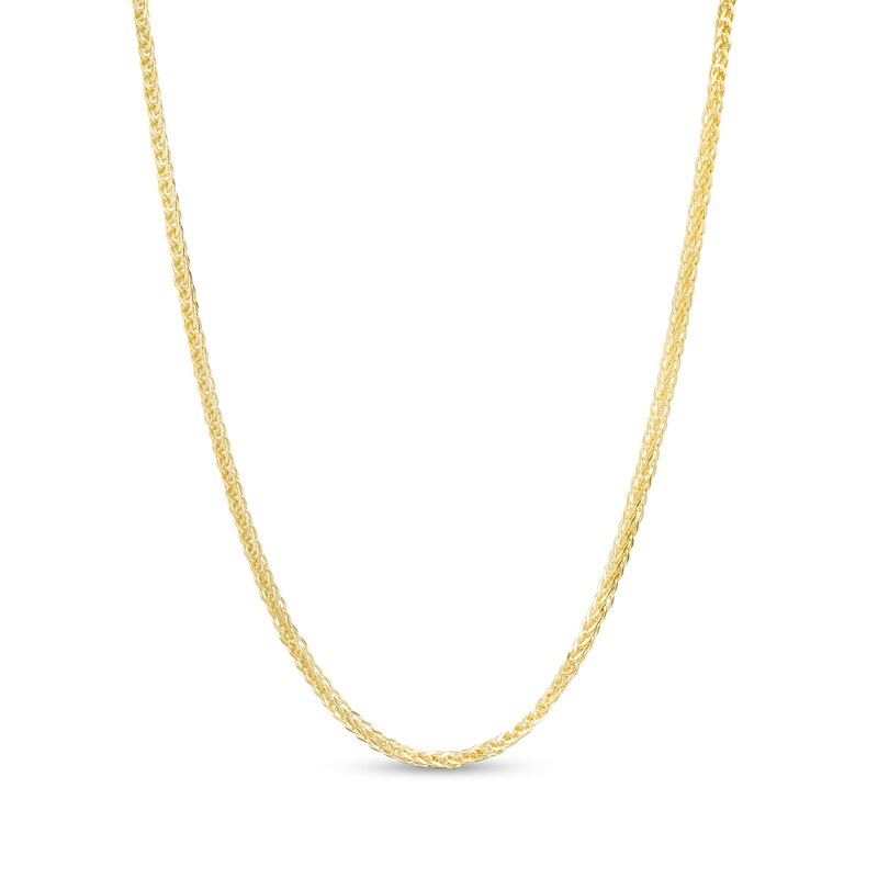 Main Image 1 of Made in Italy 0.85mm Wheat Chain Necklace in 10K Gold - 20"