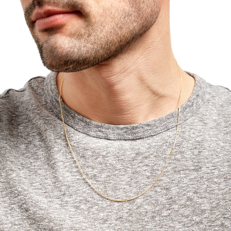 Made in Italy 0.85mm Wheat Chain Necklace in 10K Gold - 20"