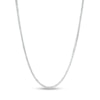 Thumbnail Image 1 of Made in Italy 0.85mm Wheat Chain Necklace in 10K White Gold - 20"