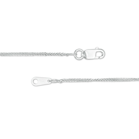 Made in Italy 0.85mm Wheat Chain Necklace in 10K White Gold - 20"