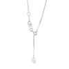 Thumbnail Image 2 of Made in Italy Men's 0.8mm Adjustable Box Chain Necklace in 14K White Gold - 22"