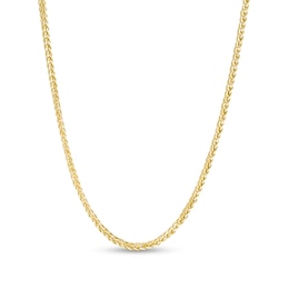 Made in Italy 1.1mm Adjustable Wheat Chain Necklace in 14K Gold - 22&quot;
