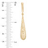 Thumbnail Image 2 of Diamond-Cut Elongated Teardrop Earrings in 14K Gold