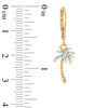 Thumbnail Image 2 of 1/8 CT. T.W. Diamond Palm Tree Drop Earrings in 10K Gold