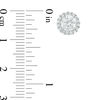 Thumbnail Image 2 of 1 CT. T.W. Diamond Frame Stud Earrings in 14K White Gold