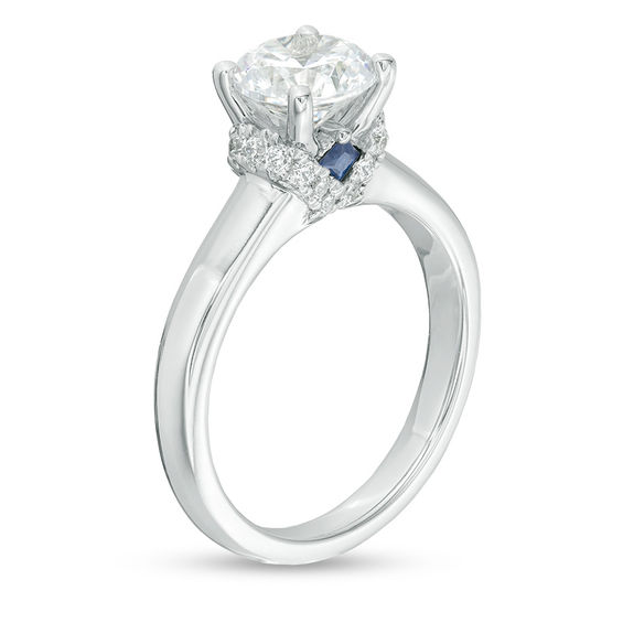 Vera Wang Love Collection 2-1/8 CT. T.w. Certified Diamond Engagement Ring in 14K White Gold (I/Si2)