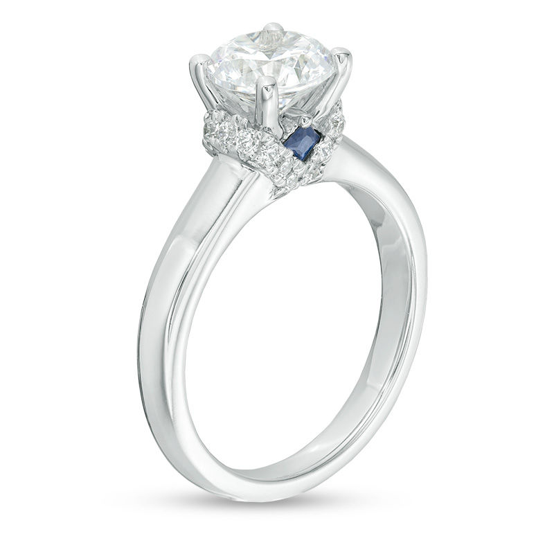 Main Image 2 of Vera Wang Love Collection 2-1/8 CT. T.W. Certified Diamond Engagement Ring in 14K White Gold (I/SI2)