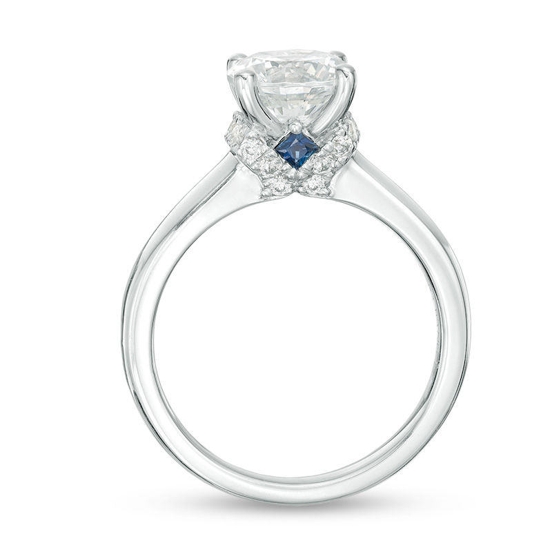 Vera Wang Love Collection 2-1/8 CT. T.W. Certified Diamond Engagement Ring in 14K White Gold (I/SI2)