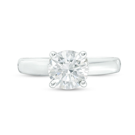 Vera Wang Love Collection 2-1/8 CT. T.w. Certified Diamond Engagement Ring in 14K White Gold (I/Si2)