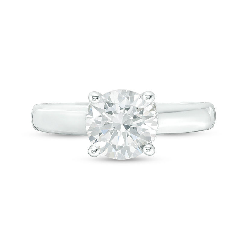 Vera Wang Love Collection 2-1/8 CT. T.W. Certified Diamond Engagement Ring in 14K White Gold (I/SI2)