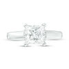 Thumbnail Image 4 of Vera Wang Love Collection 2-1/6 CT. T.W. Certified Princess-Cut Diamond Engagement Ring in 14K White Gold (I/SI2)