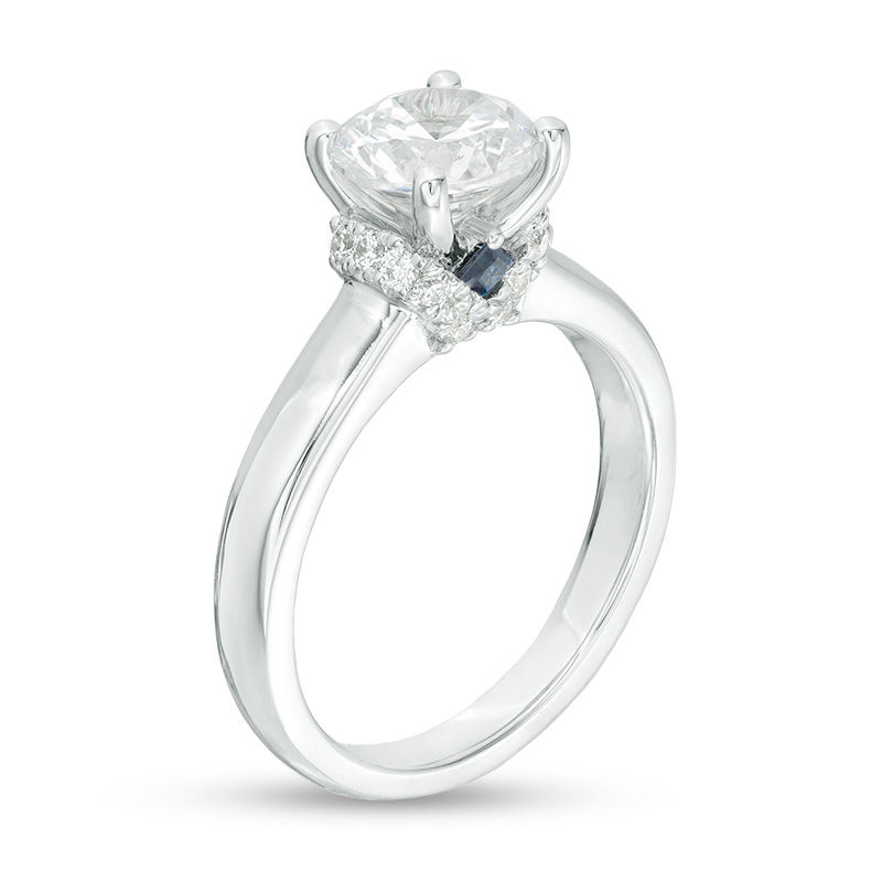 Vera Wang Love Collection 1-5/8 CT. T.W. Certified Diamond Engagement Ring in 14K White Gold (I/SI2)