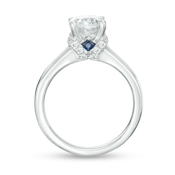 Vera Wang Love Collection 1-5/8 CT. T.w. Certified Diamond Engagement Ring in 14K White Gold (I/Si2)