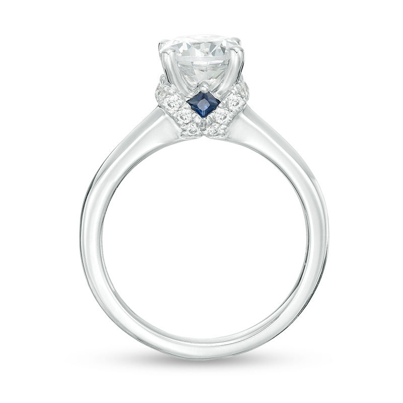 Vera Wang Love Collection 1-5/8 CT. T.W. Certified Diamond Engagement Ring in 14K White Gold (I/SI2)