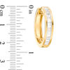 Thumbnail Image 3 of 1-1/2 CT. T.W. Baguette Diamond Hoop Earrings in 14K Gold
