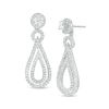 Thumbnail Image 1 of 1 CT. T.W. Diamond Frame and Double Open Teardrop Earring Jackets in 14K White Gold