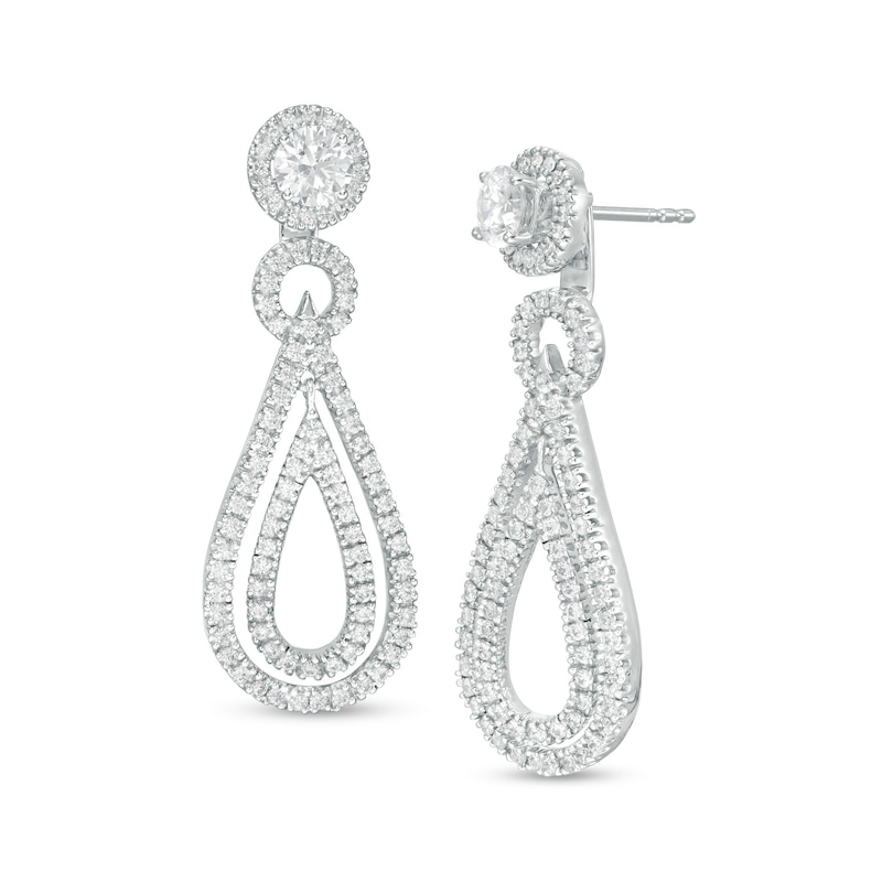 Double Open Teardrop Earring