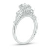 Thumbnail Image 2 of 1 CT. T.W. Certified Oval Diamond Past Present Future® Engagement Ring in 14K White Gold (I/SI2)