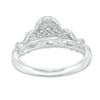 Thumbnail Image 3 of 1 CT. T.W. Certified Oval Diamond Past Present Future® Engagement Ring in 14K White Gold (I/SI2)