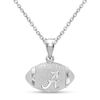 NCAA Team Logo Football Pendant in Sterling Silver (Select Team)