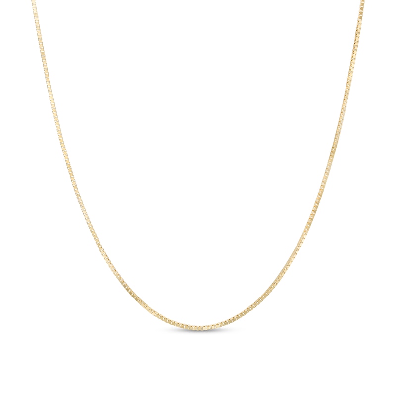 Main Image 1 of Made in Italy 1.0mm Box Chain Necklace in 10K Gold - 20"