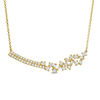 Thumbnail Image 0 of 5/8 CT. T.W. Baguette and Round Diamond Double Row and Scatter Necklace in 10K Gold