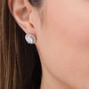 Thumbnail Image 2 of 5/8 CT. T.W. Diamond Frame Earring Jackets in 14K White Gold
