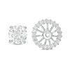 Thumbnail Image 3 of 5/8 CT. T.W. Diamond Frame Earring Jackets in 14K White Gold