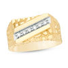 Thumbnail Image 0 of Men's 1/5 CT. T.W. Diamond Slant Nugget Ring in 10K Gold