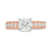 Thumbnail Image 4 of 1-1/4 CT. T.W. Diamond Vintage-Style Engagement Ring in 14K Rose Gold