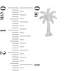 Thumbnail Image 2 of 1/5 CT. T.W. Diamond Palm Tree Stud Earrings in 10K Rose Gold