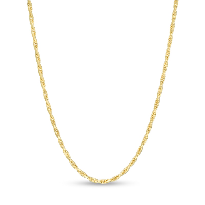 Made in Italy 1.2mm Adjustable Rope Chain Necklace in 14K Gold - 22"