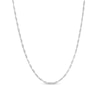 Thumbnail Image 0 of Made in Italy 1.2mm Adjustable Rope Chain Necklace in 14K White Gold - 22"