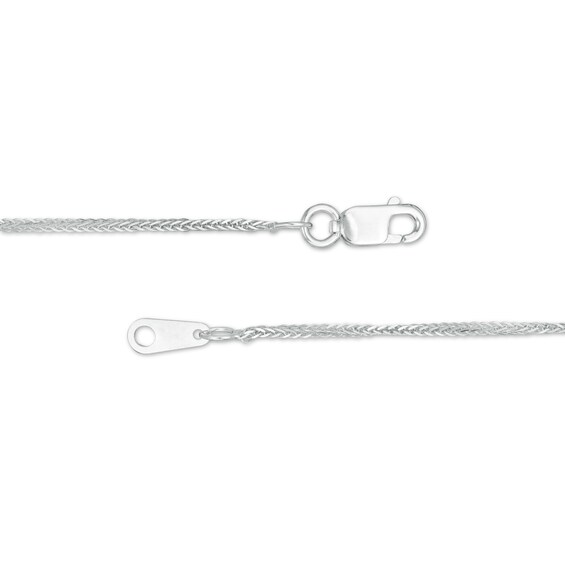 Made in Italy 0.85mm Wheat Chain Necklace in 10K White Gold - 16"