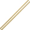 Thumbnail Image 1 of 1/15 CT. T.W. Diamond Double Strand Bracelet in Sterling Silver with 14K Gold Plate - 7.25"