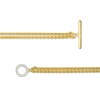 Thumbnail Image 2 of 1/15 CT. T.W. Diamond Double Strand Bracelet in Sterling Silver with 14K Gold Plate - 7.25"