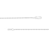 Thumbnail Image 4 of 1.25mm Singapore Chain Necklace in Solid 10K White Gold - 20"