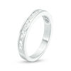 Thumbnail Image 1 of Princess-Cut Lab-Created White Sapphire Channel-Set Band in Sterling Silver