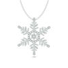 Thumbnail Image 1 of 1/5 CT. T.W. Diamond Snowflake Pendant in Sterling Silver