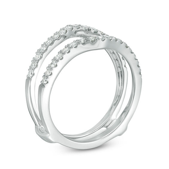 1/2 CT. T.w. Diamond Solitaire Enhancer in 14K White Gold