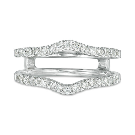 1/2 CT. T.w. Diamond Solitaire Enhancer in 14K White Gold