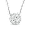Thumbnail Image 1 of 1/3 CT. T.W. Certified Diamond Frame Pendant in 14K White Gold (I/SI2)