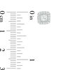 Thumbnail Image 2 of 1 CT. T.W. Certified Princess-Cut Diamond Frame Stud Earrings in 14K White Gold (I/SI2)